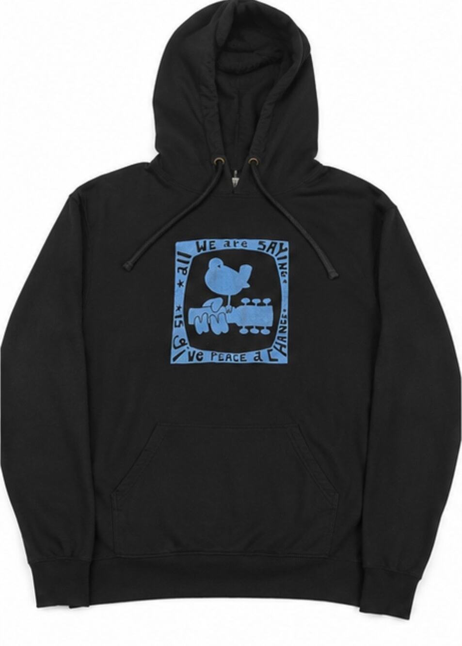 Woodstock Black Pullover Hoodie XL Graphic Next Apparel
